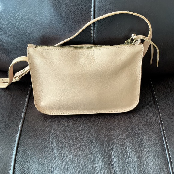 Madewell ‘The Simple’ Nude Tan Leather Crossbody Bag - Picture 10 of 12